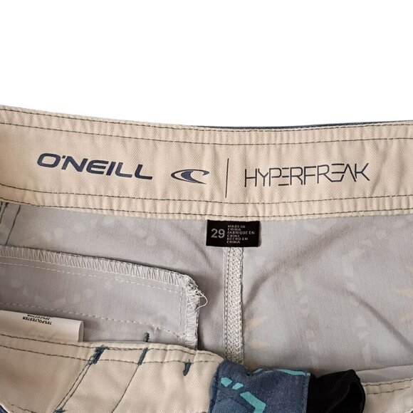 O'Neil Hyperfreak Men's Size 29 Aztec Swim Beach Surfing Board Shorts Drawstring - Picture 3 of 10
